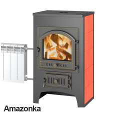 Печь-камин Везувий ПК-01 (205) с плитой и т/о красн.12 кВт купить в Мозыре