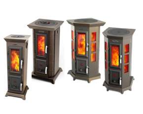 Недорогая стальная печь Термофор Статика Секста, чёрная бронза фото серия в Мозыре