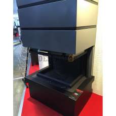 Стальной камин Родос 800 черный фото в Мозыре