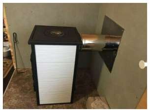 купить Печь-камин Везувий ПК-01 (270) c плитой бежевая 9 кВт в Мозыре в Мозыре