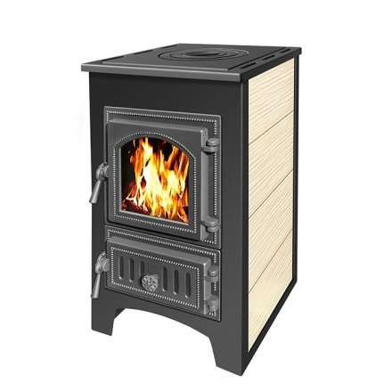 Печь-камин Везувий ПК-01 (270) c плитой бежевая 9 кВт купить в Мозыре