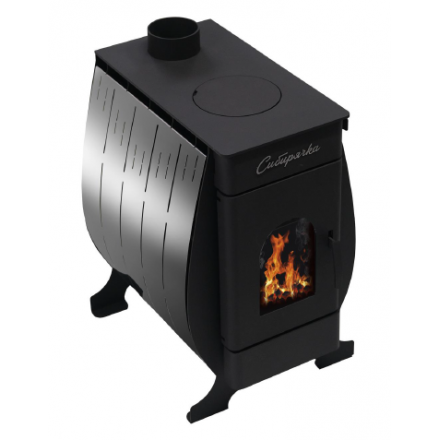 Печь воздухогрейная Сибирь Сибирячка-6 с кожухом из нерж. стали купить в Мозыре