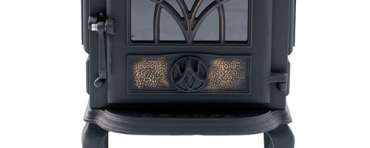 Чугунный камин со стеклом Сибирь 7 фото в интерьере в Мозыре