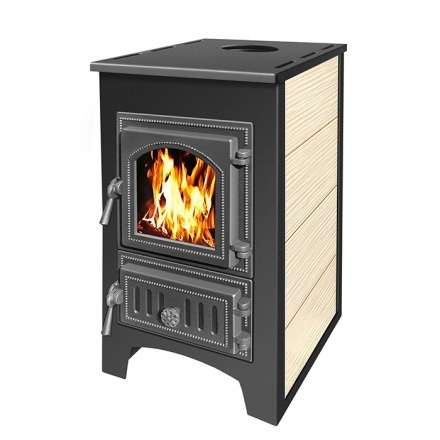 Печь-камин Везувий ПК-01 (270) бежевый 9 кВт Амазонка бай фото в Мозыре