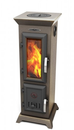 Отопительная печь Термофор Статика Тетра Мини, чёрная бронза Амазонка бай фото в Мозыре