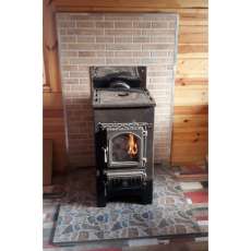 Купить Печь-камин Везувий ПК-01 (270) с плитой и т/о бежевая 9 кВт в Мозыре в Мозыре