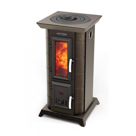 Отопительная печь Термофор Статика Тетра, чёрная бронза Амазонка бай фото в Мозыре