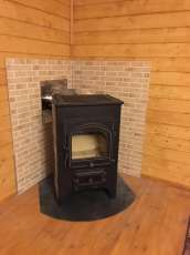 Купить Печь-камин Везувий ПК-02 (205) с плитой красная 12 кВт в Мозыре в Мозыре