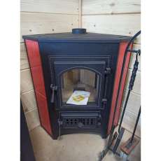 Купить Печь-камин Везувий ПК-01 (220) с конфоркой угловой красный 9 кВт в Мозыре в Мозыре