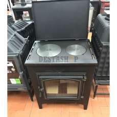 купить Печь-камин Везувий ПК-04 (240) с плитой беж 12 кВт в Мозыре в Мозыре