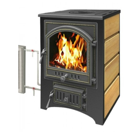 Печь-камин Везувий ПК-02 (205) с плитой и т/о песчаник 12 кВт Амазонка бай фото в Мозыре