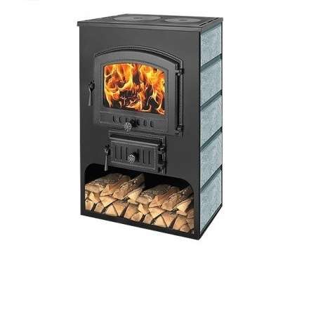 Печь-камин Везувий ПК-03 (224) с плитой талькохлорит 12 кВт Амазонка бай фото в Мозыре