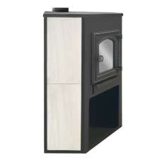 Стальной камин со стеклом ЭТНА (ДТ-4С) угловой Амазонка бай фото  в Мозыре