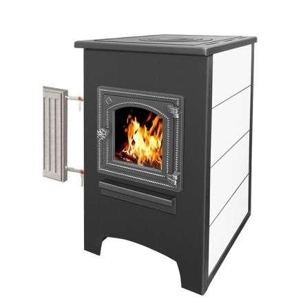 Камин ЭТНА (ДТ-4С) с плитой и теплообменником Амазонка бай фото в Мозыре