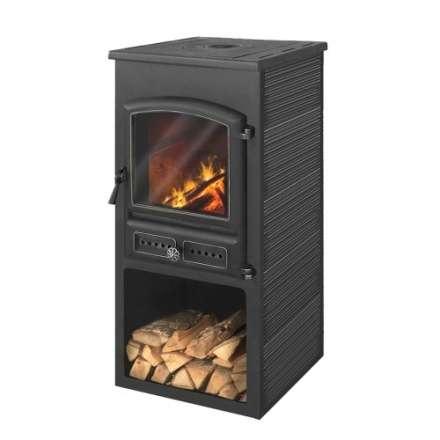 Печь-камин ЭТНА (БКД) с плитой Амазонка бай фото в Мозыре