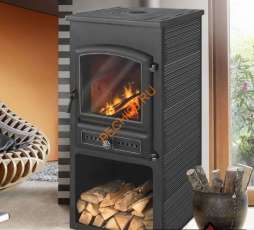 Печь-камин ЭТНА (БКД) с плитой и теплообменником фото в Мозыре