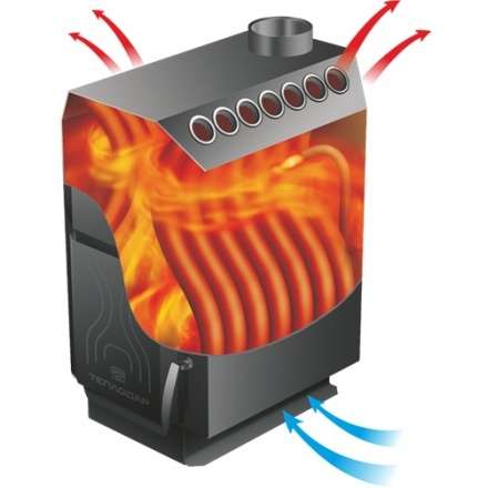 Отопительная печь Теплодар ТОП-200 ДС в Мозыре