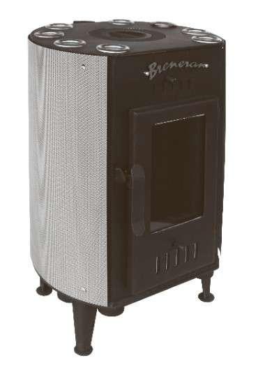 Печь отопительная Бренеран-Канадка плюс АОТ-04 в сетке серебро в Мозыре