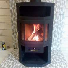 Купить стальной камин Мета-Бел Ока с плитой в Мозыре фото  в Мозыре