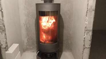 Купить стальной камин с шамотом Мета-Бел Селигер в Мозыре фото в Мозыре