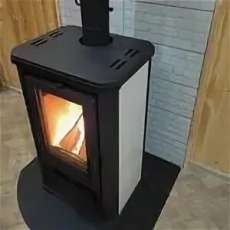 Купить стальной недорогой камин с шамотом Мета-Бел АОТ 7.0 Ритм в Мозыре фото в Мозыре