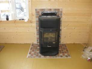 Купить большой камин с шамотом Мета-Бел Ангара-Аква в Мозыре фото в Мозыре