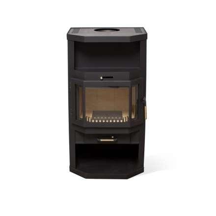 Купить стальной камин с шамотом Мета-Бел Ангара-Аква в Мозыре фото в Мозыре