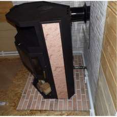 Купить стальной камин с теплообменником Мета-Бел АОТВ 9.0-03 Печора-Аква в Мозыре фото в Мозыре