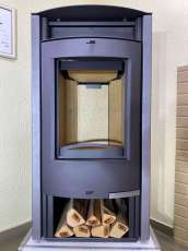 Купить стальную печь-камин Мета-Бел АОТ 7.0-01 в модификации Сена в Мозыре фото  в Мозыре