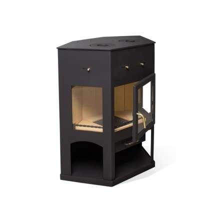 Печь-камин Мета-Бел АОТ 11.0 (в модификации Енисей с плитой) в Мозыре