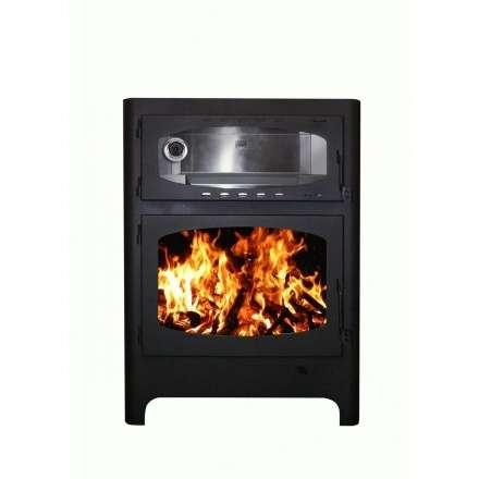 Печь-камин Бавария Эко с духовкой и плитой фото в Мозыре