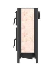 Печь-камин со стеклом Бавария Эко с духовкой и плитой фото в Мозыре