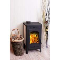 Недорогой стальной камин со стеклом Бавария фото в Мозыре