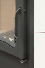 Стальной камин Бавария угловая Амазонка бай фото в Мозыре