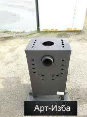 Недорогой камин со стеклом Бавария Оптима с плитой фото в Мозыре