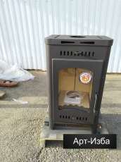 Недорогой камин со стеклом Бавария Оптима с плитой фото в Мозыре