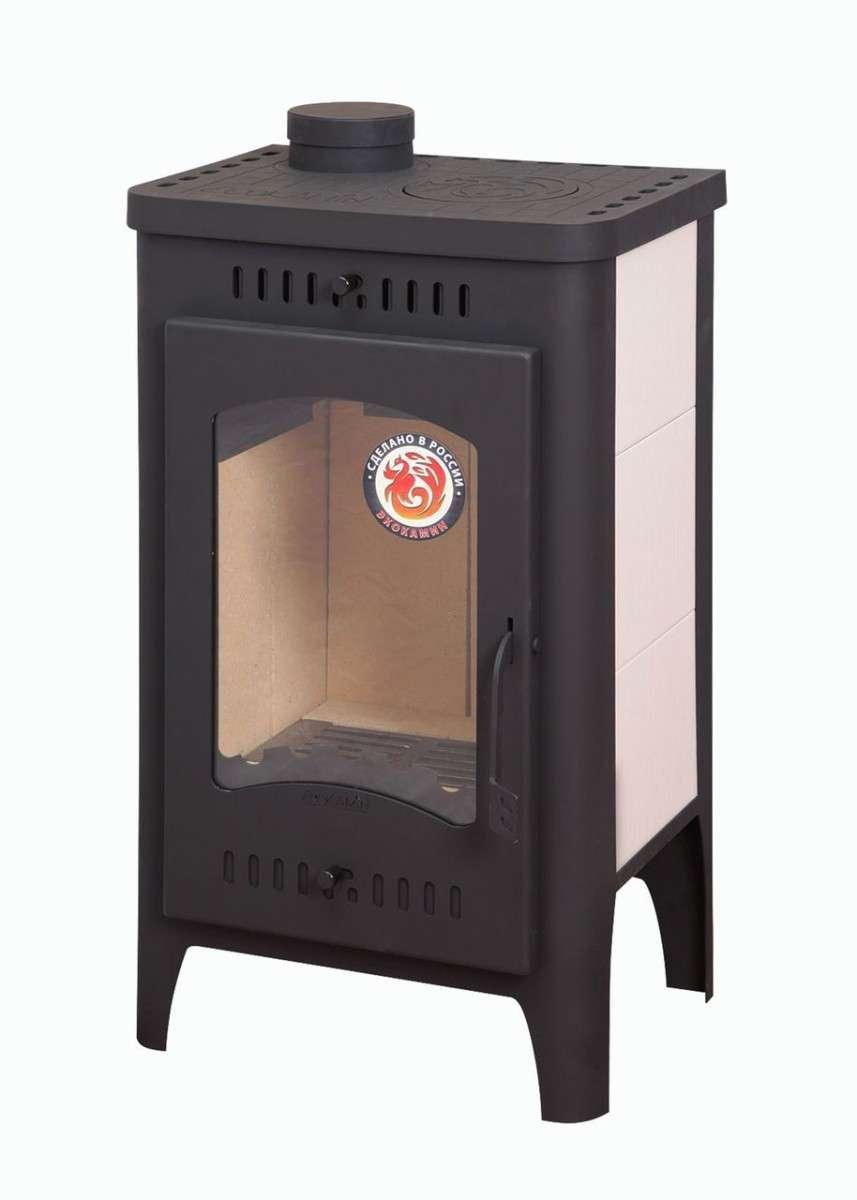 Печь-камин Бавария Оптима с плитой Амазонка бай фото в Мозыре