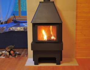 Недорогой камин Бавария три стекла графит фото в интерьере в Мозыре