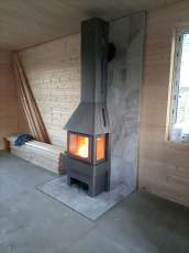 Недорогой камин Бавария со стеклами графит фото в интерьере в Мозыре