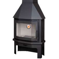 Камин Мюнхен пристенно-угловой чёрный в Мозыре