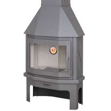 Камин Мюнхен пристенно-угловой графит в Мозыре