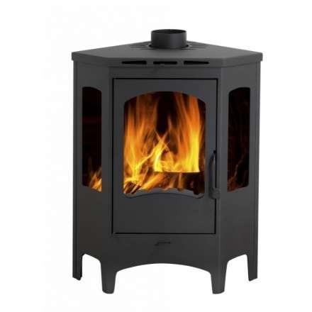 Печь-камин Бавария панорама угловая Амазонка бай фото в Мозыре