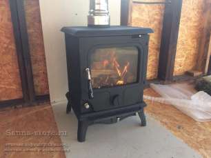 Печь-камин чугунный FireWay Paul в интерьере патина медь Амазонка бай фото в Мозыре