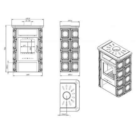 Купить Печь-камин NORDflam Coria в Мозыре Амазонка бай фото в Мозыре