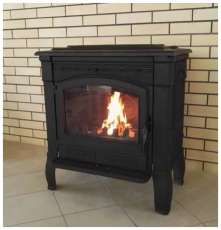 Печь-камин чугунный FireWay Gunter в интерьере патина медь Амазонка бай фото в Мозыре