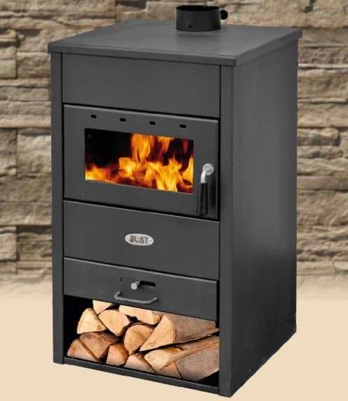 Печь-камин Blist B22 E с водяным контуром фото в Мозыре