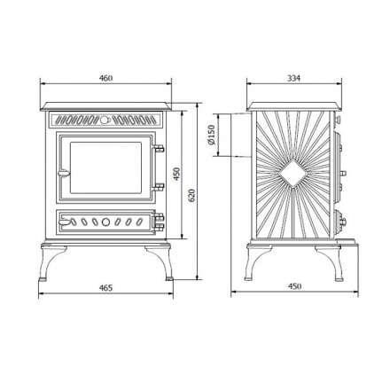 Купить Печь-камин Kawmet P3 (7.4 кВт) EKO в интерьере чугунный в Мозыре фото в Мозыре