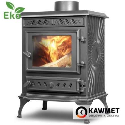 Купить Печь-камин Kawmet P3 (7.4 кВт) EKO в интерьере чугунный в Мозыре фото в Мозыре