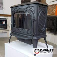 Купить Печь-камин KAWMET Premium SPHINX S6 (13,9 kW) в интерьере чугунный в Мозыре фото в Мозыре