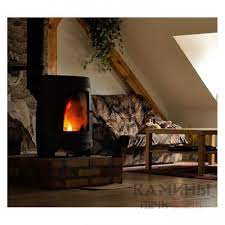 Печь-камин чугунный Invicta La Borne 2 в интерьере Амазонка бай фото в Мозыре